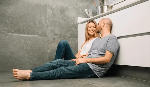 Couple sitting