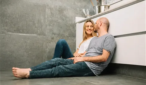 Couple sitting